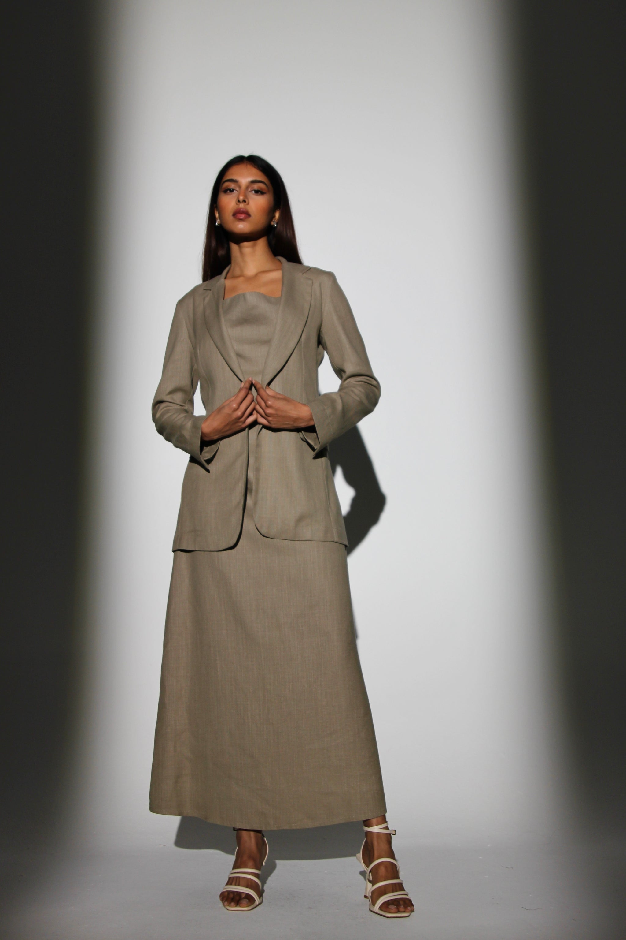 Long dress with blazer – E'TRE