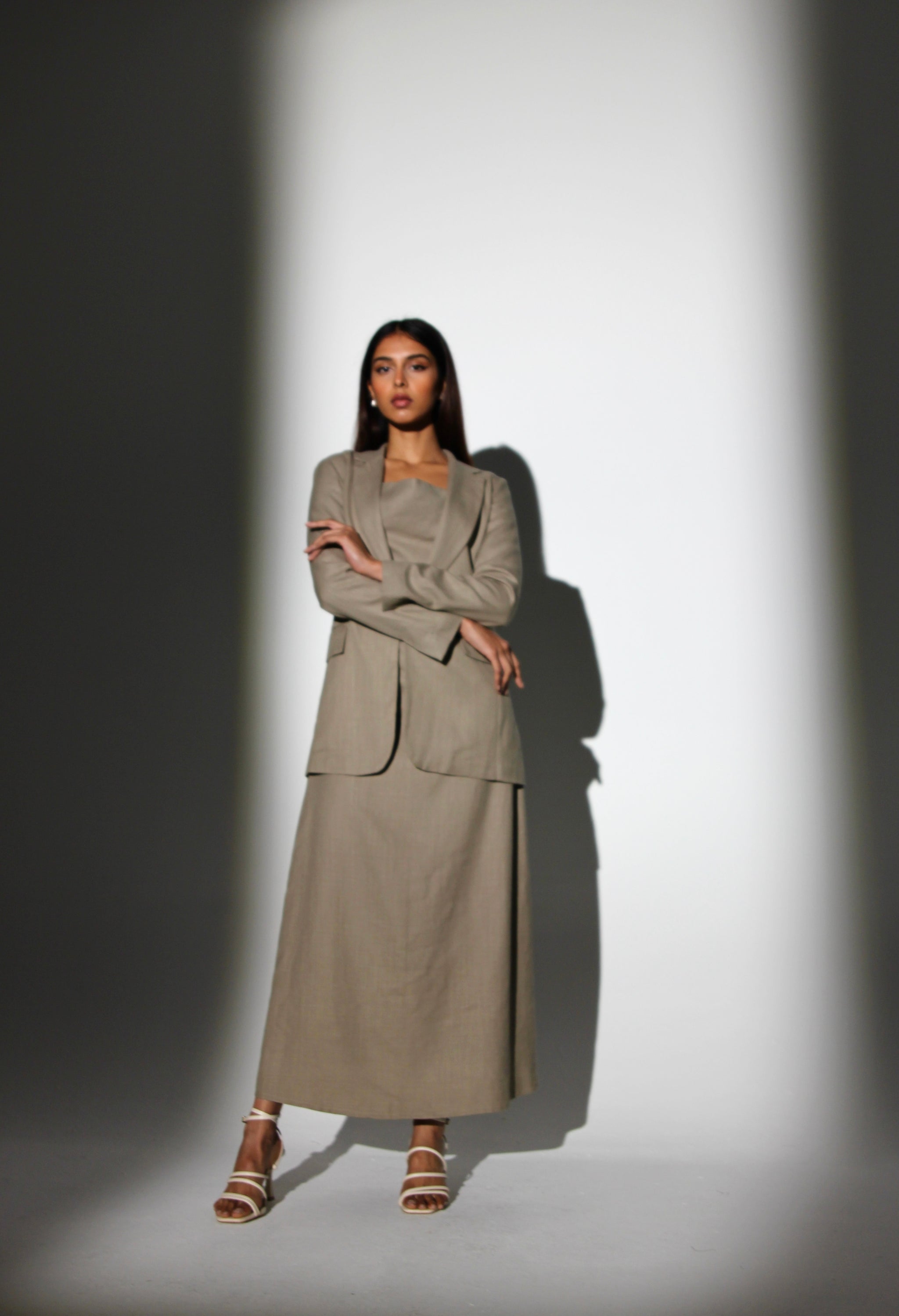 Long dress with blazer – E'TRE